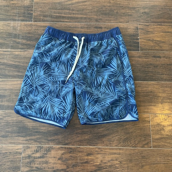 Fair Harbour Lined Short Blue palms Mens medium - Picture 1 of 3